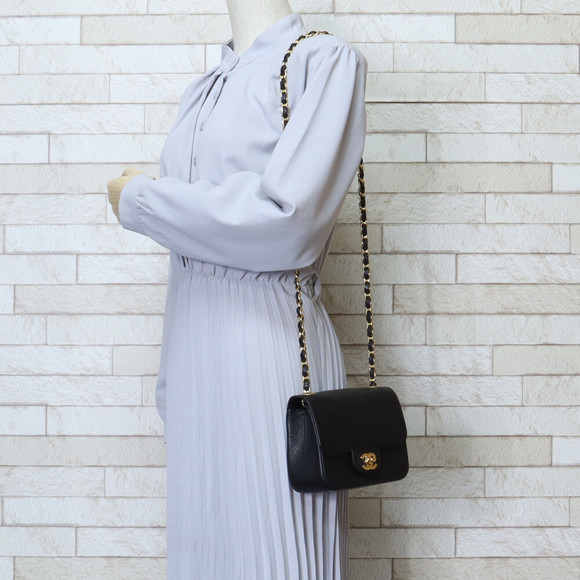Chanel Black Caviar Shoulder Bag Mini - Picture 1 of 7